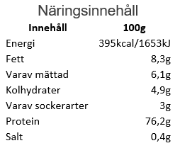 Whey-80 Vassleprotein 1 kg. Jordgubbar & Mjölk