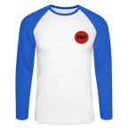 F&S Långärmad baseball t-shirt - white/royal blue