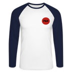 F&S Långärmad baseball t-shirt - white/navy