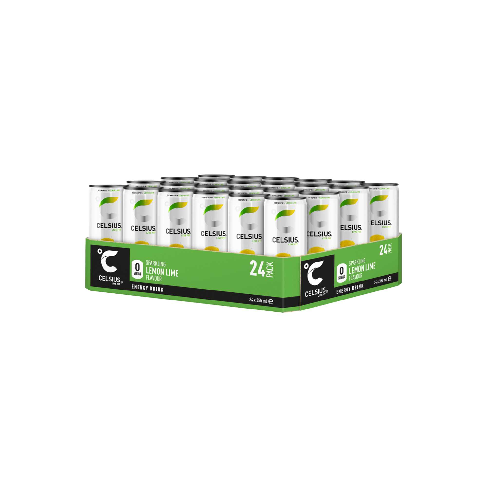 Celsius Lemon Lime. Flak - 24st