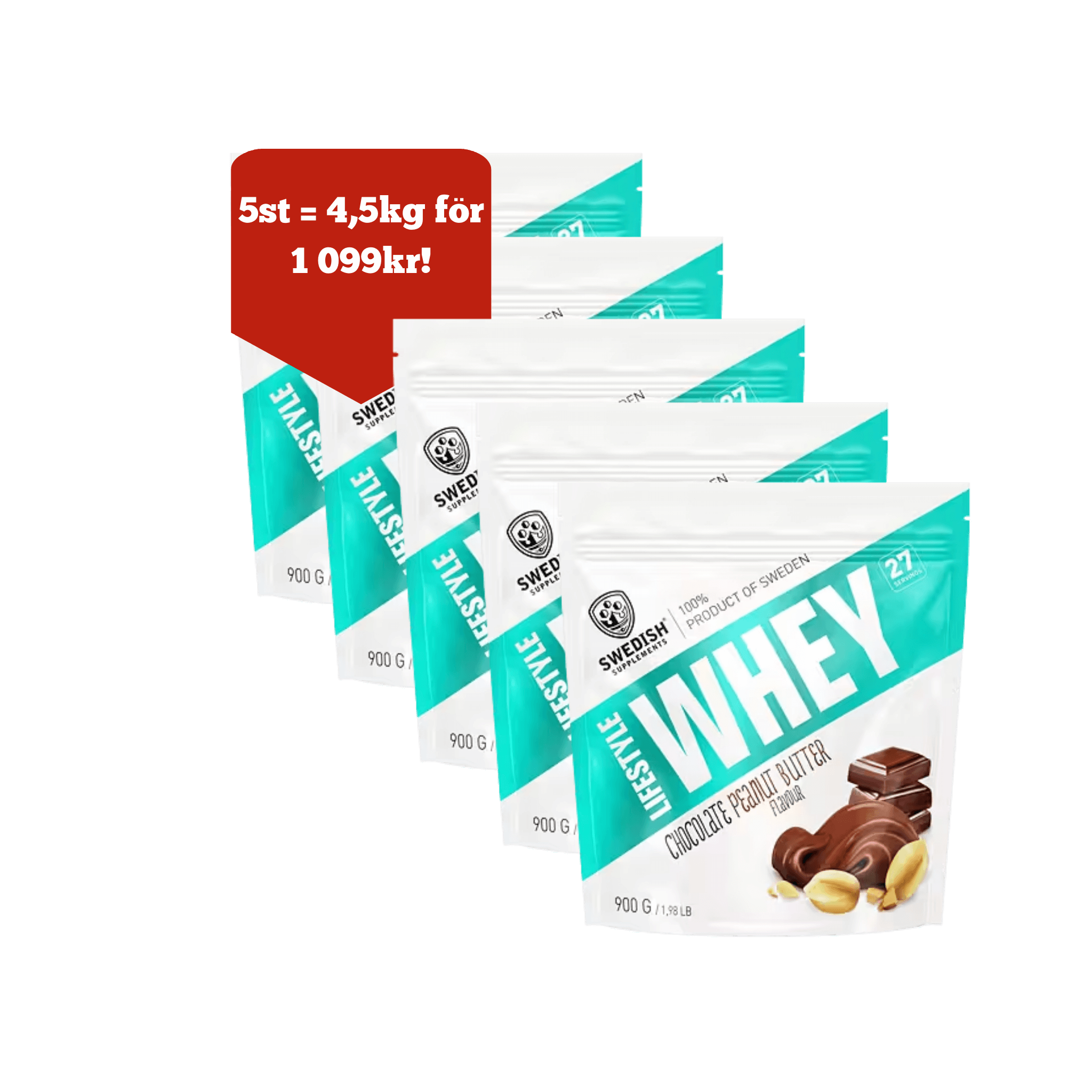 5 x Lifestyle Whey 900g