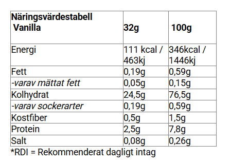 Cream of rice Vanilla Gelato - 1000g