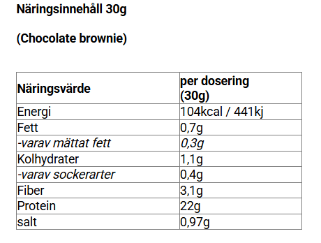 Soy Protein Isolate Chocolate Brownie - 750g