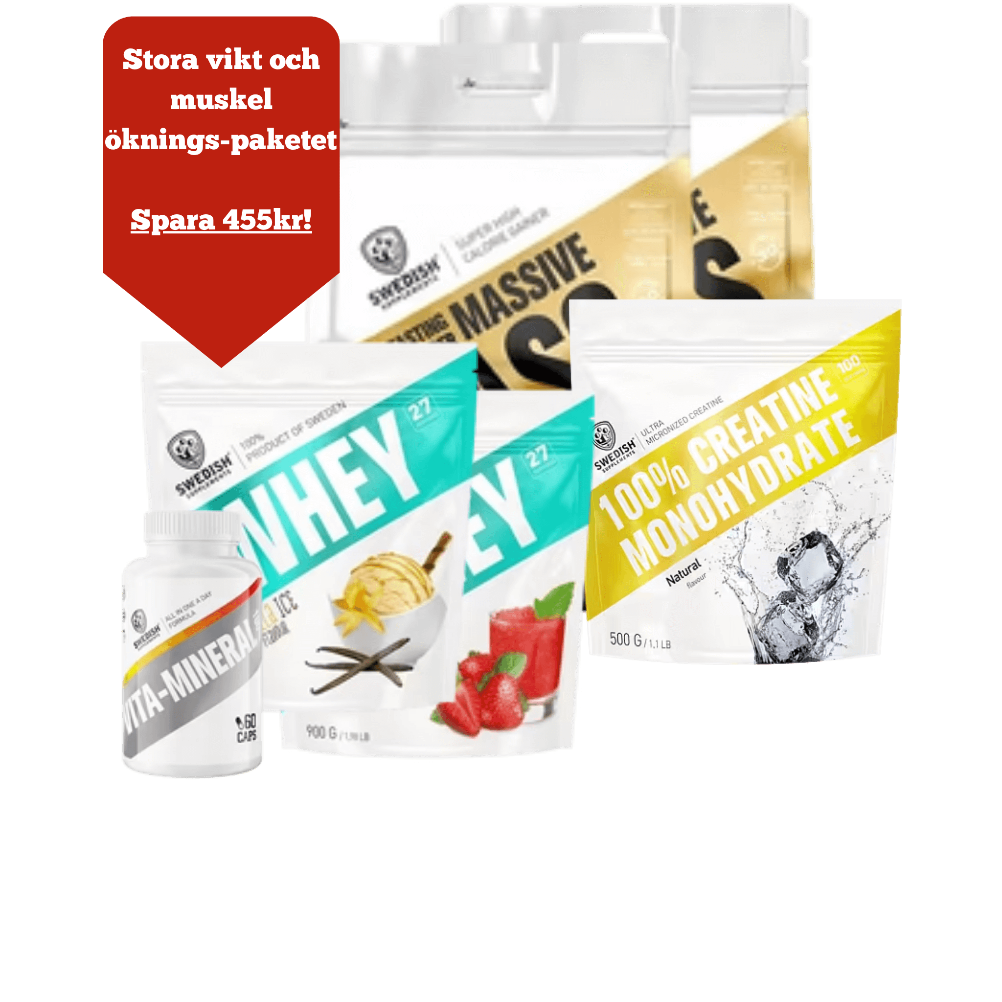 Stora vikt och muskel-öknings paketet